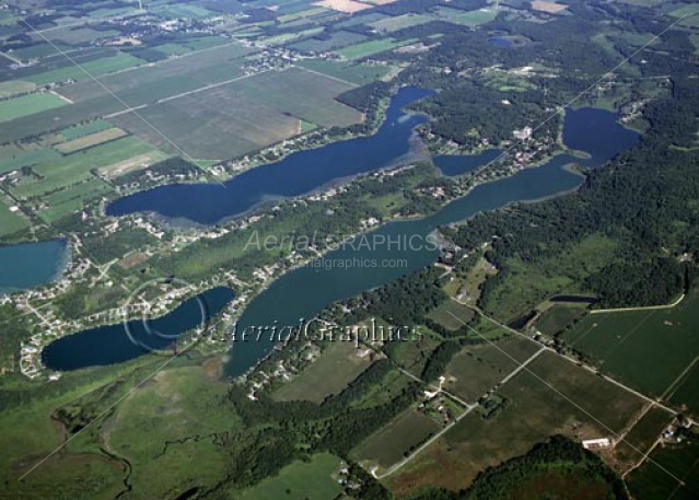 Long Lake & Baldwin Lake in Cass County, Michigan